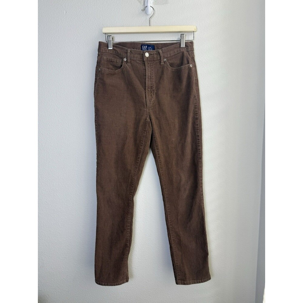 GAP Vintage 90s Brown Corduroy High Rise Straight Leg Pants 8 29R